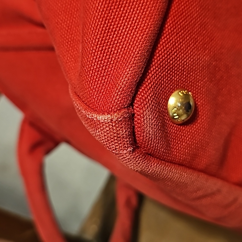 Prada Canapa Pink Studded Bag - Picture 10 of 10